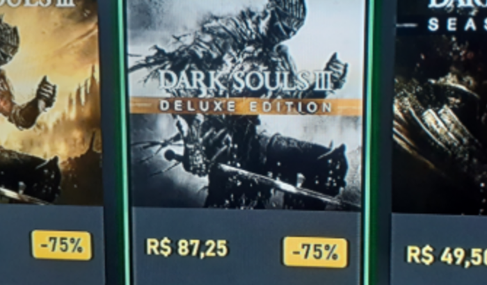 Preciso comprar dark sols 3 na promoção 😭😭😭😭