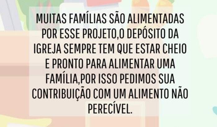 Assistência Social Cestas basica