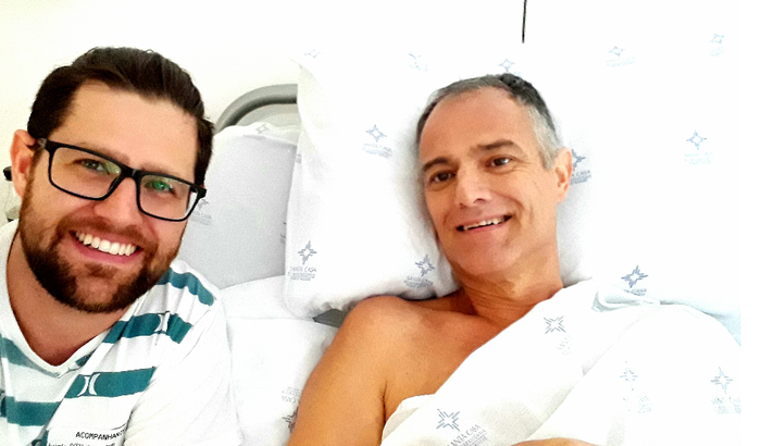 Apoie meu pai! Vitorioso sobre o câncer!