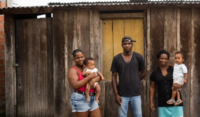 Casa para a família de Andressa, Gabriel e Wenderson