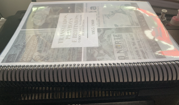 Publicação impressa do Livro História do Rock em João Pessoa-PB