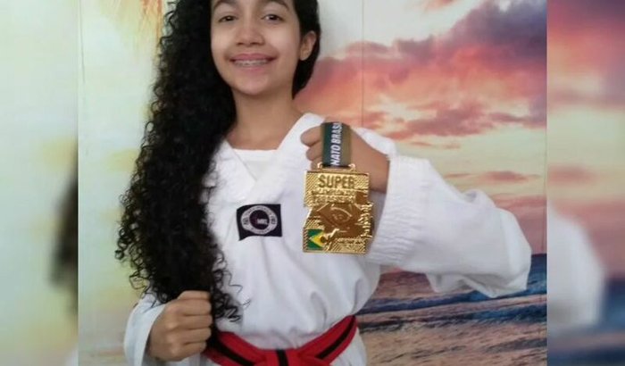 Samira no Pan-Americano Infantil de Taekwondo 