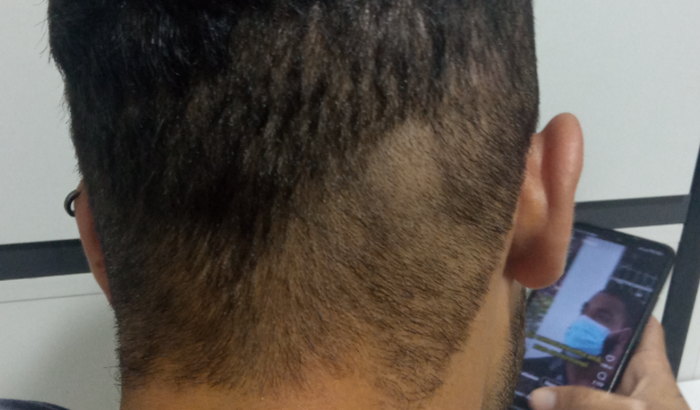 Corte de cabelo do caio