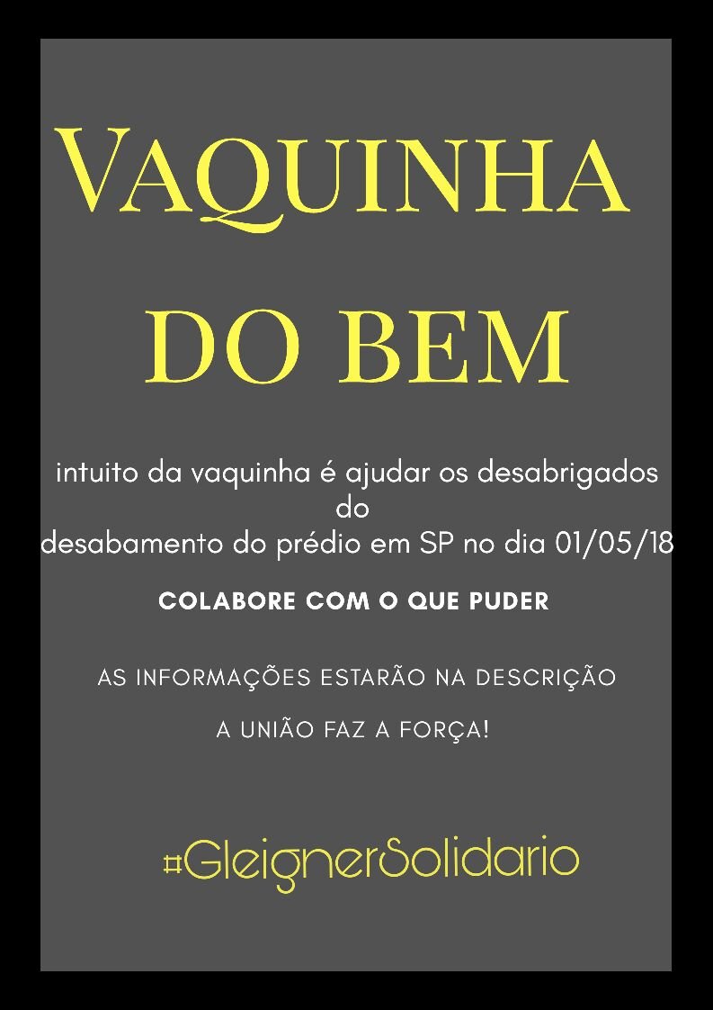 #GLEIGNERSOLIDÁRIO