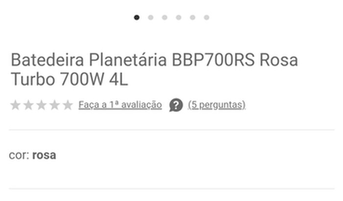 Ajuda para comprar uma batedeira para eu continuar trabalhando 