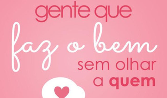 Doar sem olhar a quem 