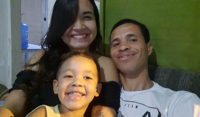 Ajuda de custo para o Pablo e família.