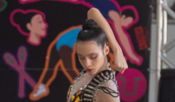 Amanda Reis no Campeonato Brasileiro de Ginástica