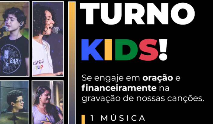 Gravar música do Turno Kids