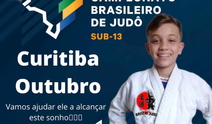 Arthur Grigoleto no Brasileiro Sub 13 de judô 