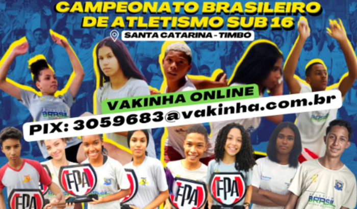 CAMPEONATO BRASILEIRO DE ATLETISMO  SUB16 - SANTA CATARINA