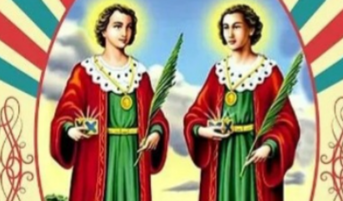 Festa de umbanda "Cosme e Damião. "