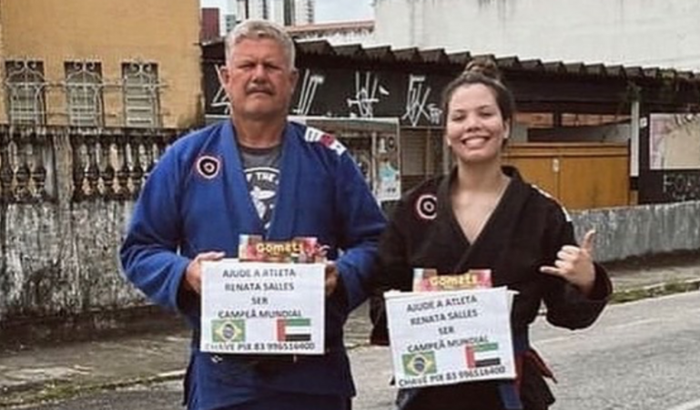 Ajude a campeã Renata Salles 