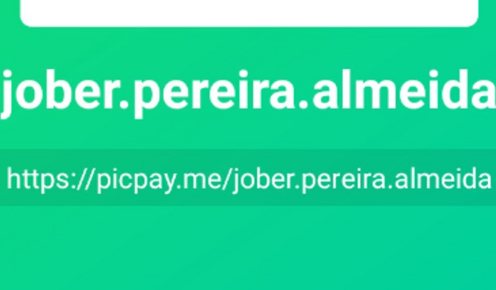 Pix... jober.p.almeida@gmail.com