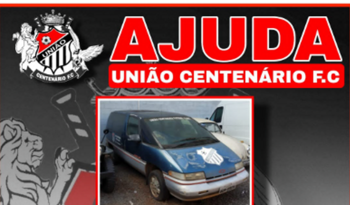 Precisamos arrumar o carro do união centenário futebol clube do nosso projeto 