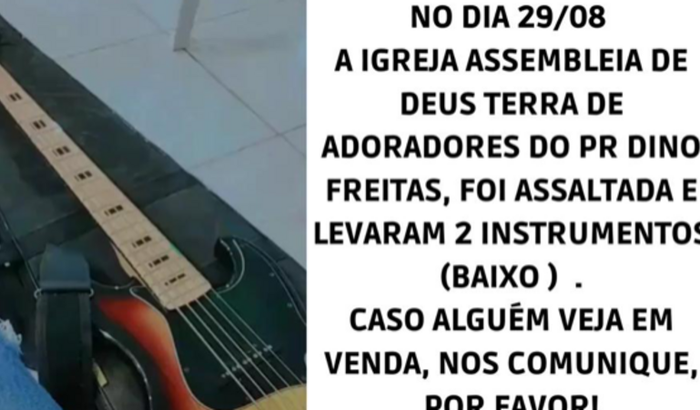Ajuda para comprar nossos instrumentos que foram roubados 