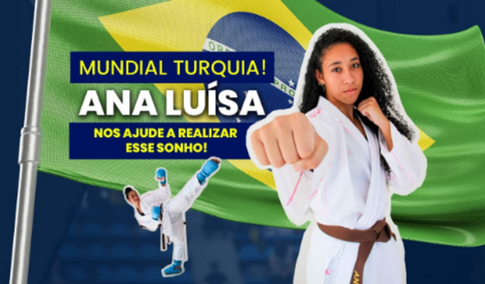 Ajude a Ana Luísa lutar pelo Brasil no Mundial da Turquia