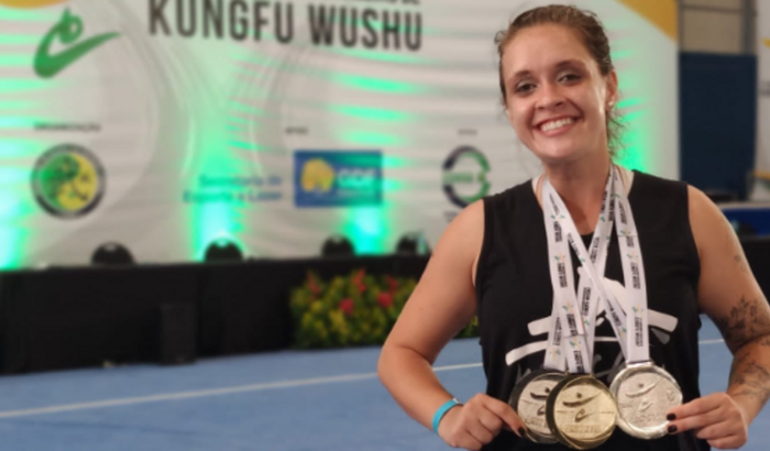 Sol Pattaro no Sul-americano de Kung Fu