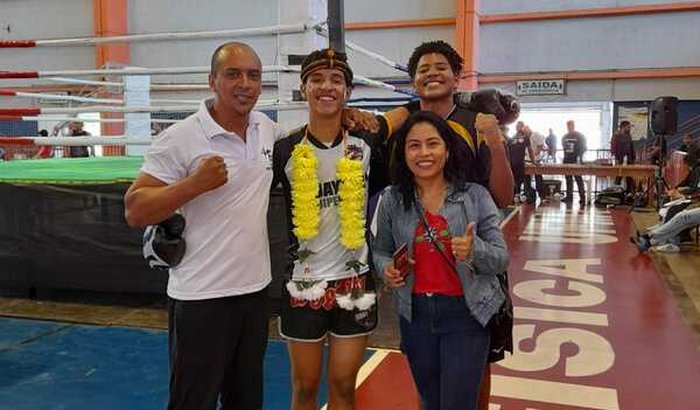 João e Marco no Brasileiro de Muay Thai