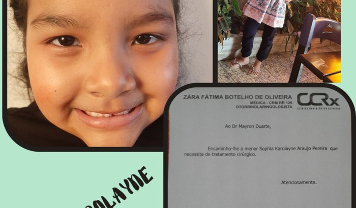 Ajuda para Cirurgia da Sophia Karolayne