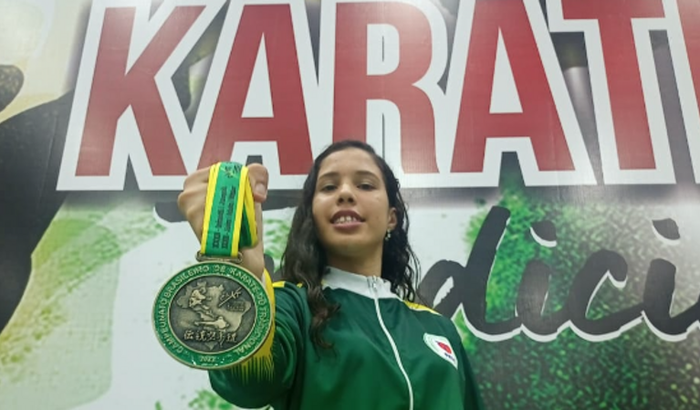 Lorena no mundial de karatê na Eslovênia!