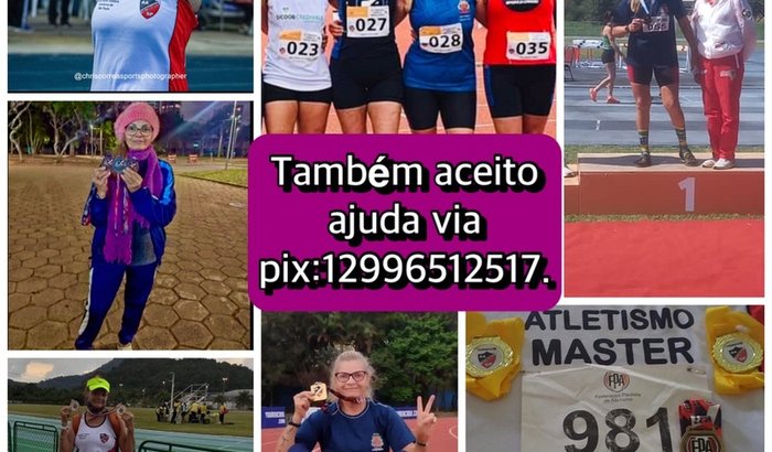 Darci rumo a Bogotá (XX CAMPEONATO SULAMERICANO ATLETISMO MASTER ).Também aceito ajuda via pix 12996512517.
