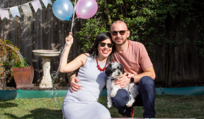 chá de fralda do Theo