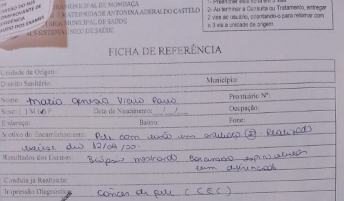 Ajuda para realização de exames médicos 