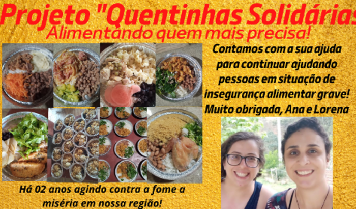 Alimentando pessoas com fome - Projeto "Quentinhas Solidárias"
