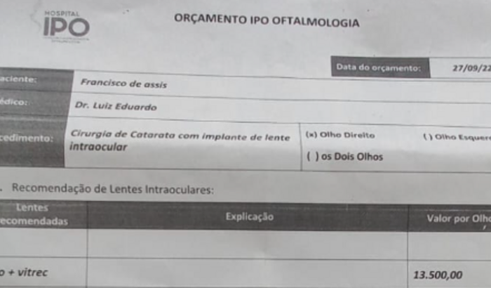 Ajuda para Cirurgia Oftalmológica
