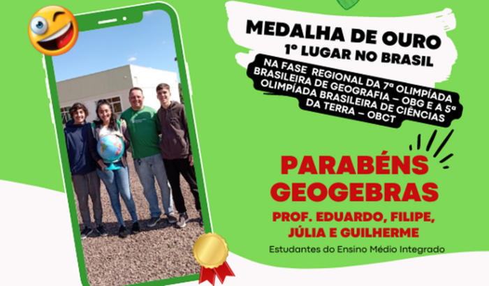 Ajude a equipe IFSUL Lajeado a participar da final da Olimpíada GeoBrasil!!!