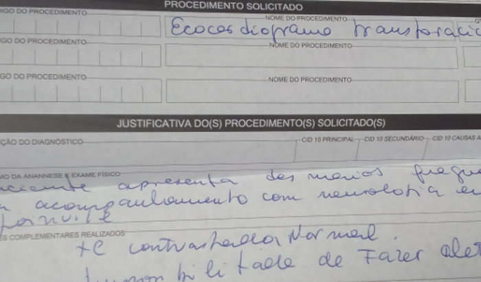 Ajude no exame do coração da Yasmin