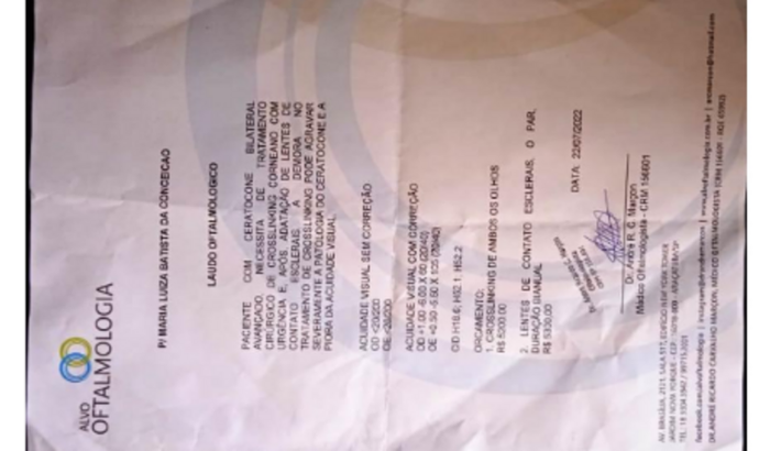 Cirurgia dos olhos urgente