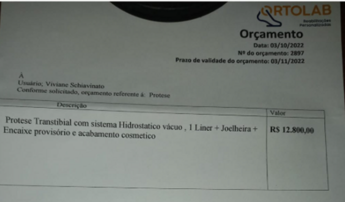 Dona Viviane voltar a andar