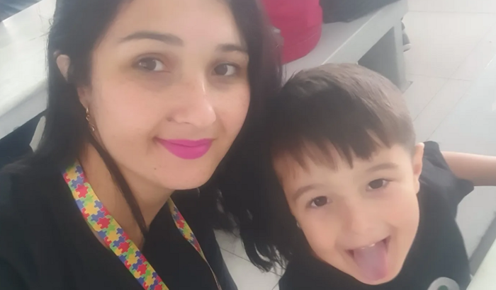 Para visitar minha família 