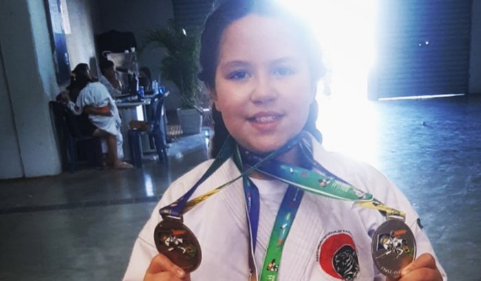 Participação no campeonato mundial de Karatê 