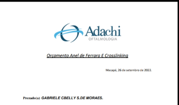 Ajudar no tratamento da vista da cibelly