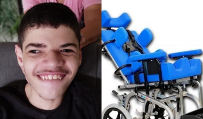 UMA CADEIRA ADAPTADA PARA ADRIEL