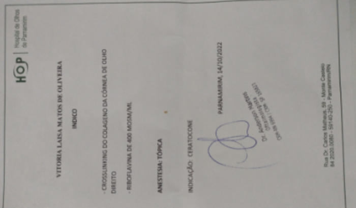 Cirurgia de ceratocone 