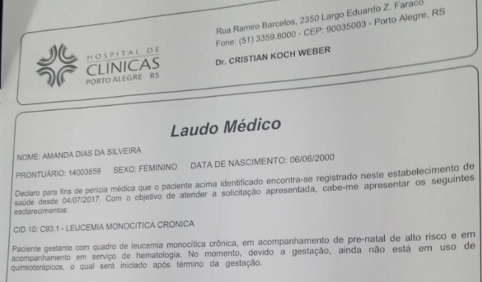 Ajuda para tratamento na Gestação