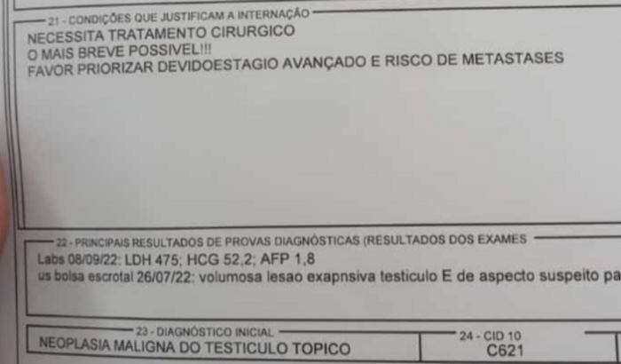 Câncer de Testículo 