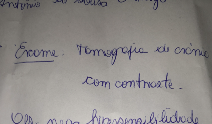 Ajuda para exames e medicamentos