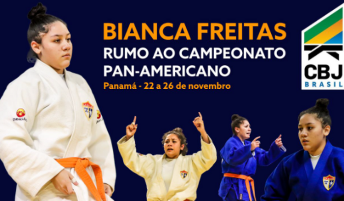 Bianca Rumo ao Pan-americano de judô