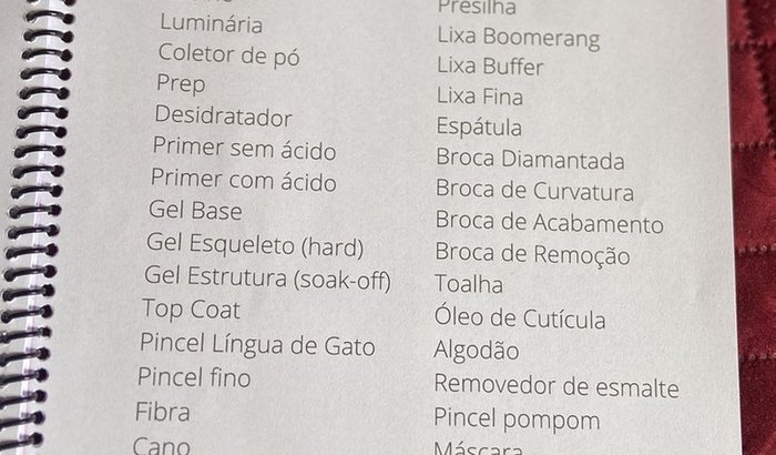 Material de trabalho 