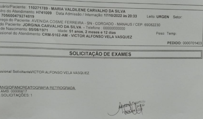Minha mãe precisa fazer um exame chamado colangiopancreatrografia retrógrada, só faz particular e o valor é alto. 