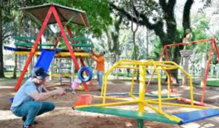 Parque infantil para as crianças do São Genaro