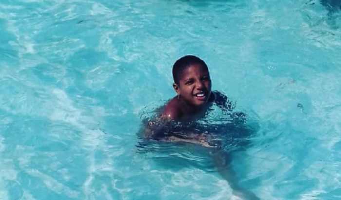 Lorenzo  no acampamento de verão da APABB