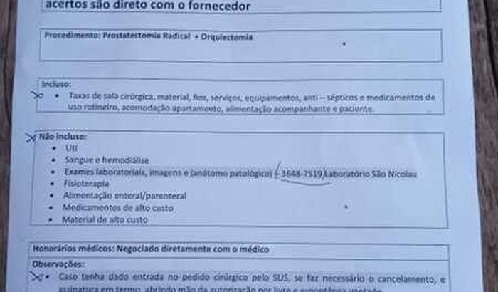  Fazer Cirurgia de Emergência Próstata 