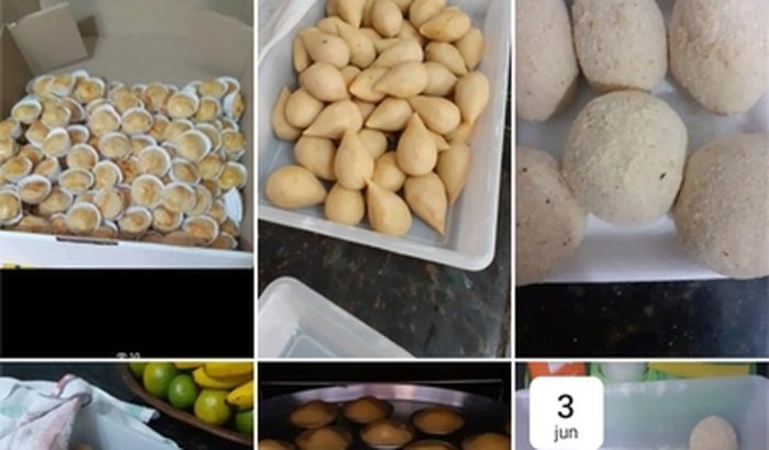 compra material pra fazer salgado