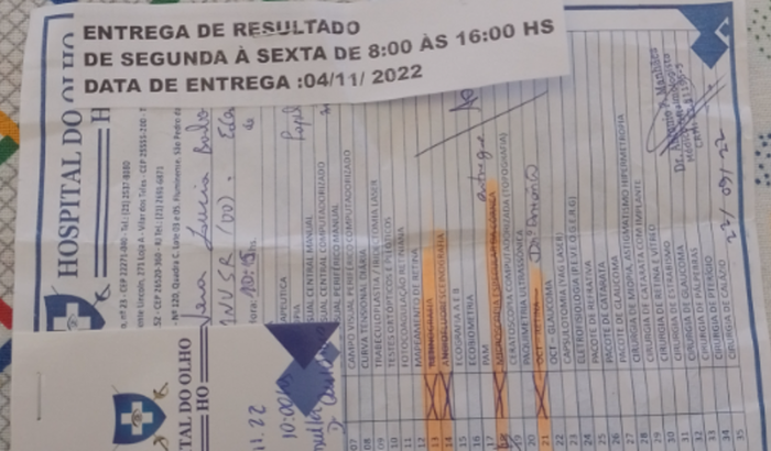 Ajude meu tratamento para os olhos